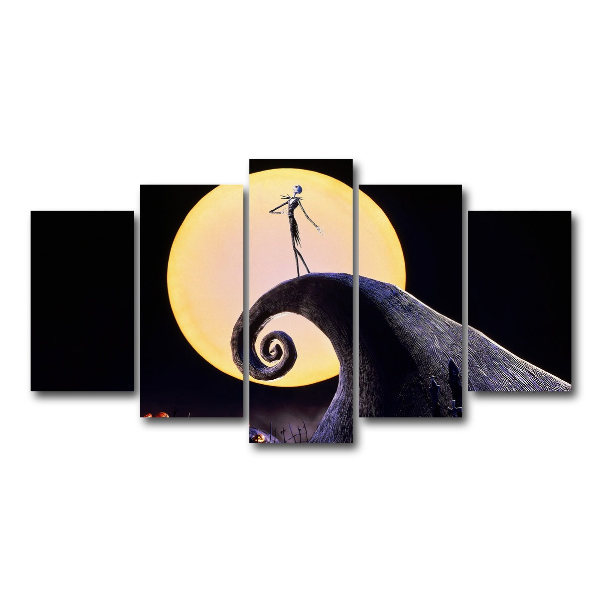 AUTO-MOCKUP WHITE | The Nightmare Before Christmas | 5 Piece | Gallery Wrap Canvas | group=5_normal