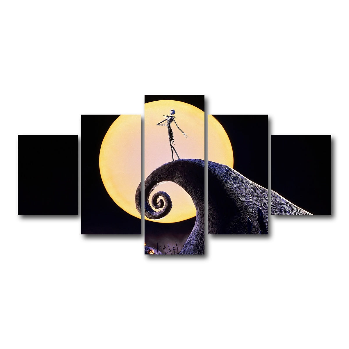 AUTO-MOCKUP WHITE | The Nightmare Before Christmas | 5 Piece | Gallery Wrap Canvas | group=5_short