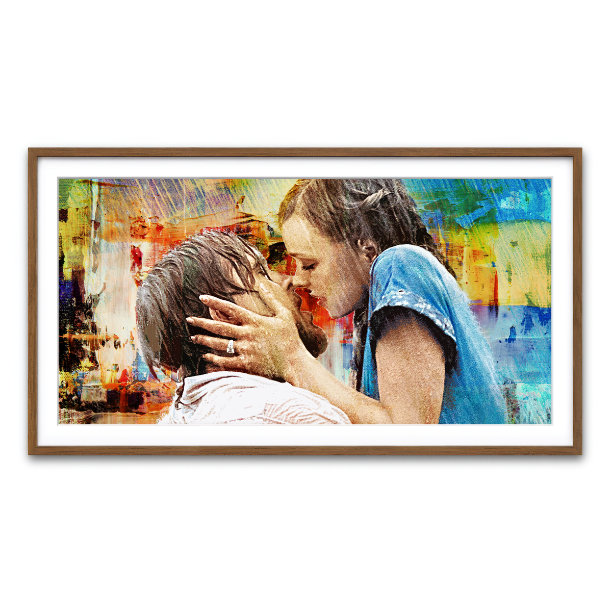 Framed Print 2x1 Walnut