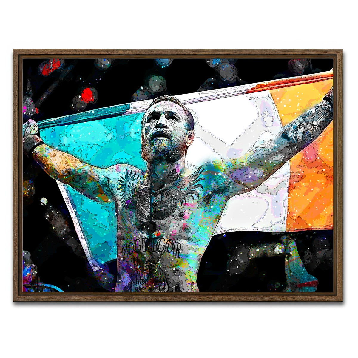 AUTO-MOCKUP WHITE | The Notorious | 1 Piece | Walnut Framed Canvas | group=4x3