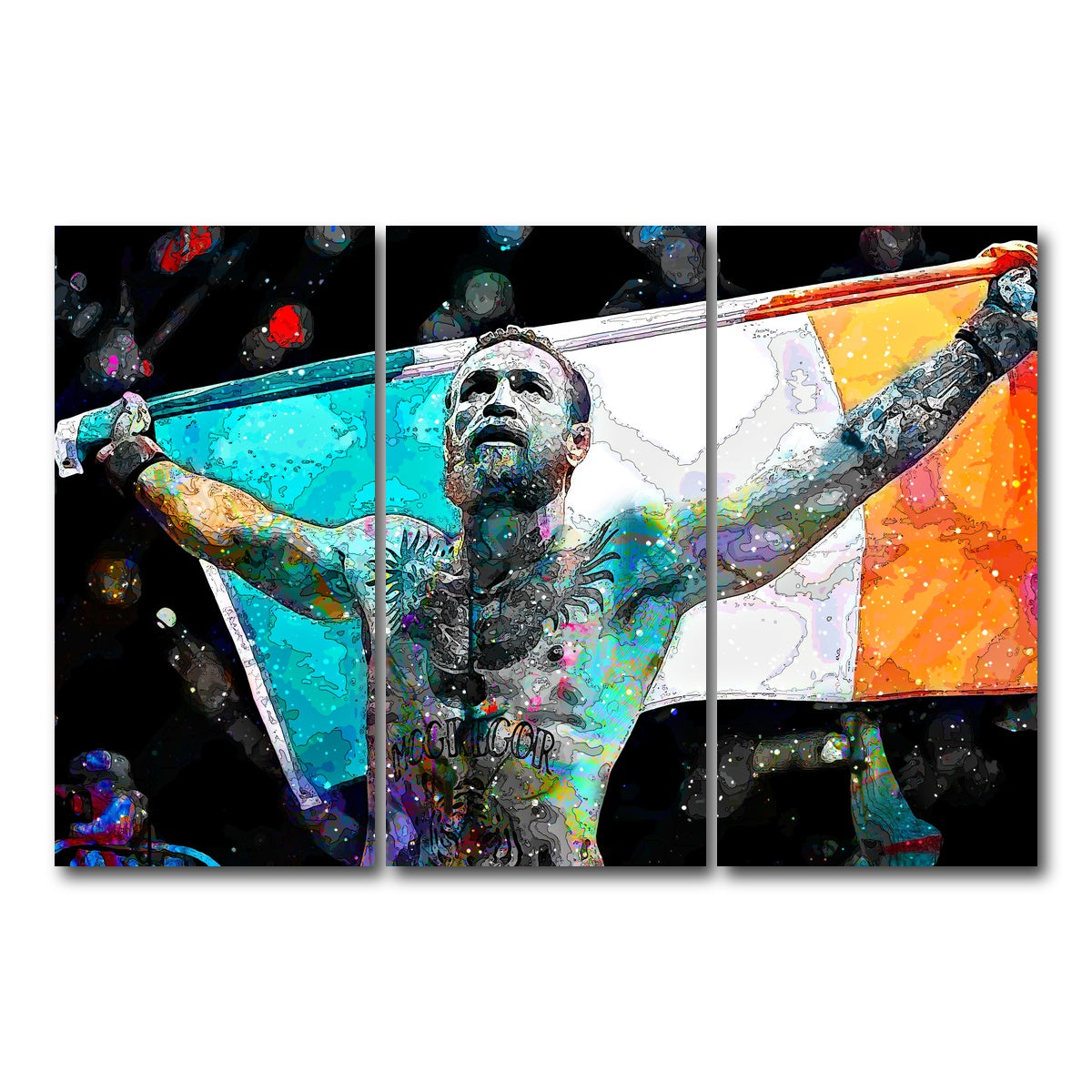 AUTO-MOCKUP WHITE | The Notorious | 3 Piece | Gallery Wrap Canvas | group=12x24