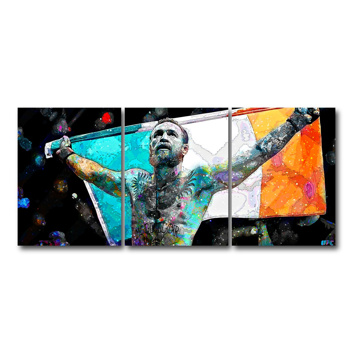 AUTO-MOCKUP WHITE | The Notorious | 3 Piece | Gallery Wrap Canvas | group=18x24