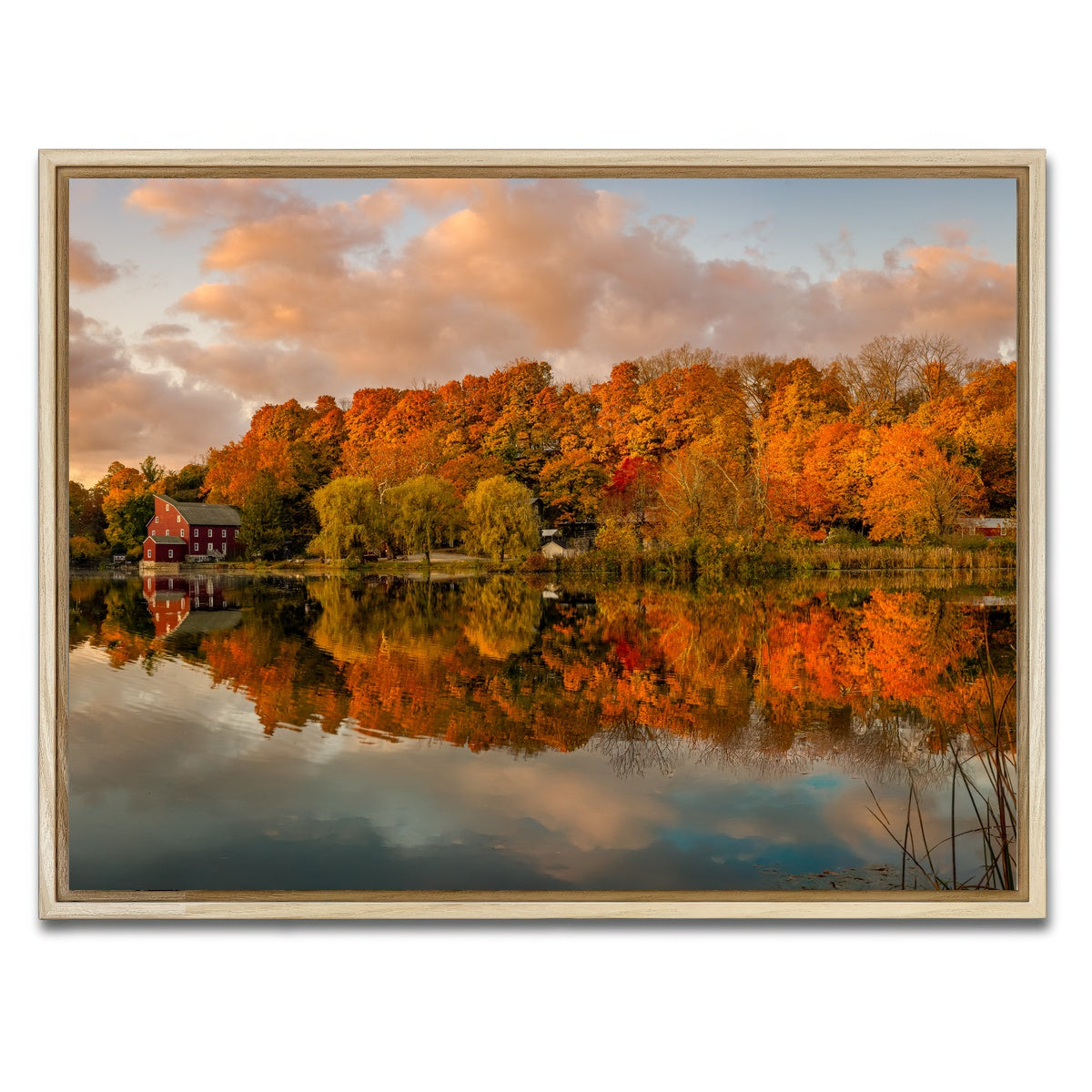 AUTO-MOCKUP WHITE | The O'l Red Mill | 1 Piece | Natural Framed Canvas | group=4x3