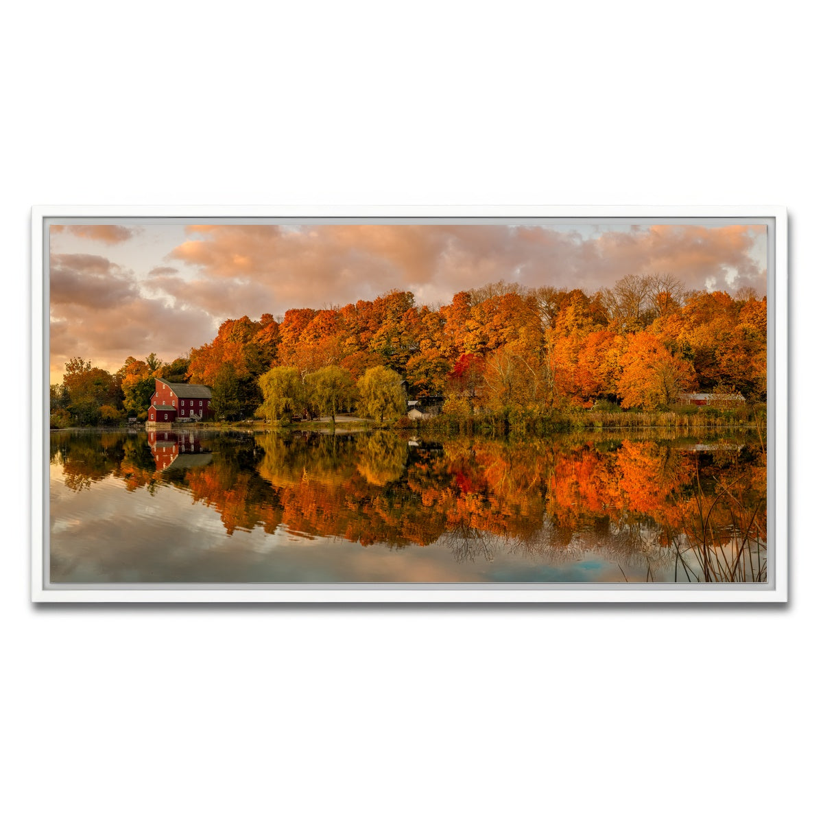 AUTO-MOCKUP WHITE | The O'l Red Mill | 1 Piece | White Framed Canvas | group=2x1