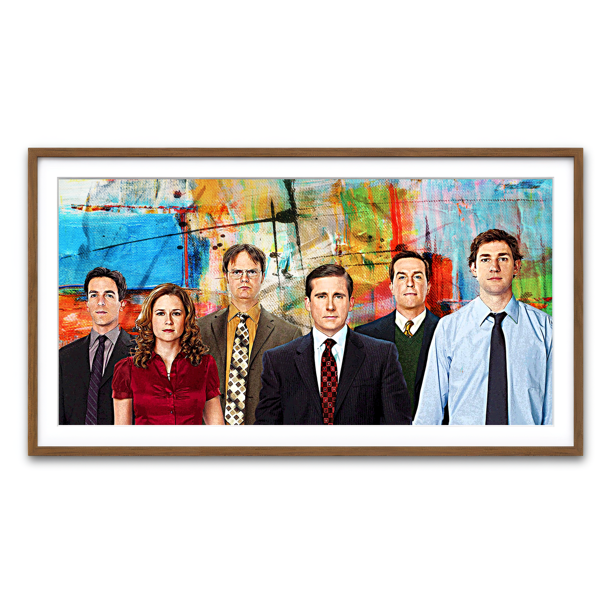 Framed Print 2x1 Walnut