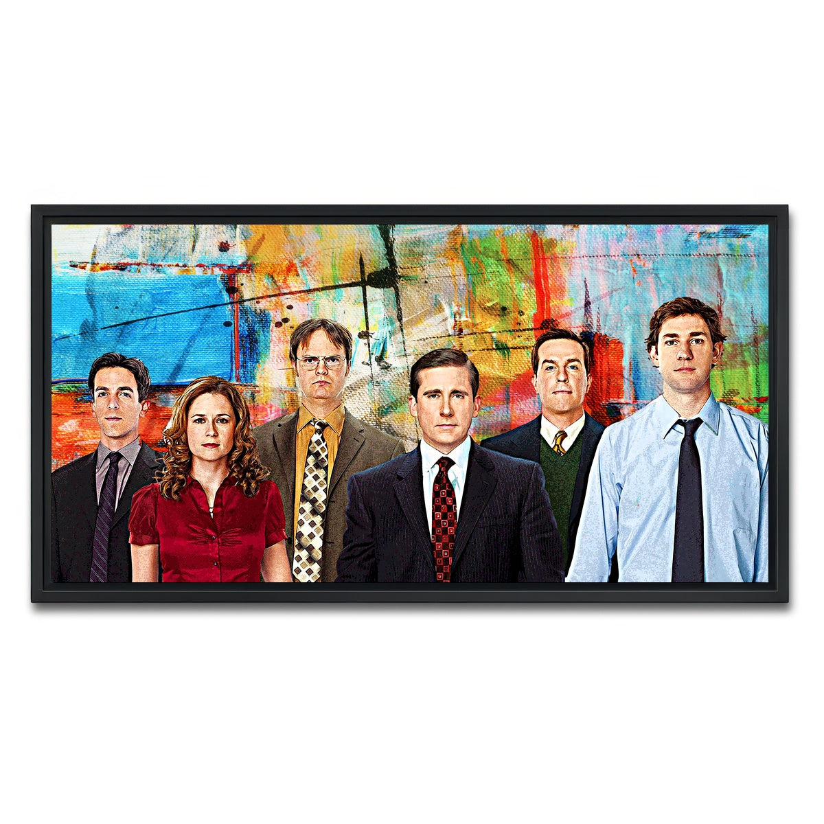 AUTO-MOCKUP WHITE | The Office | 1 Piece | Black Framed Canvas | group=2x1