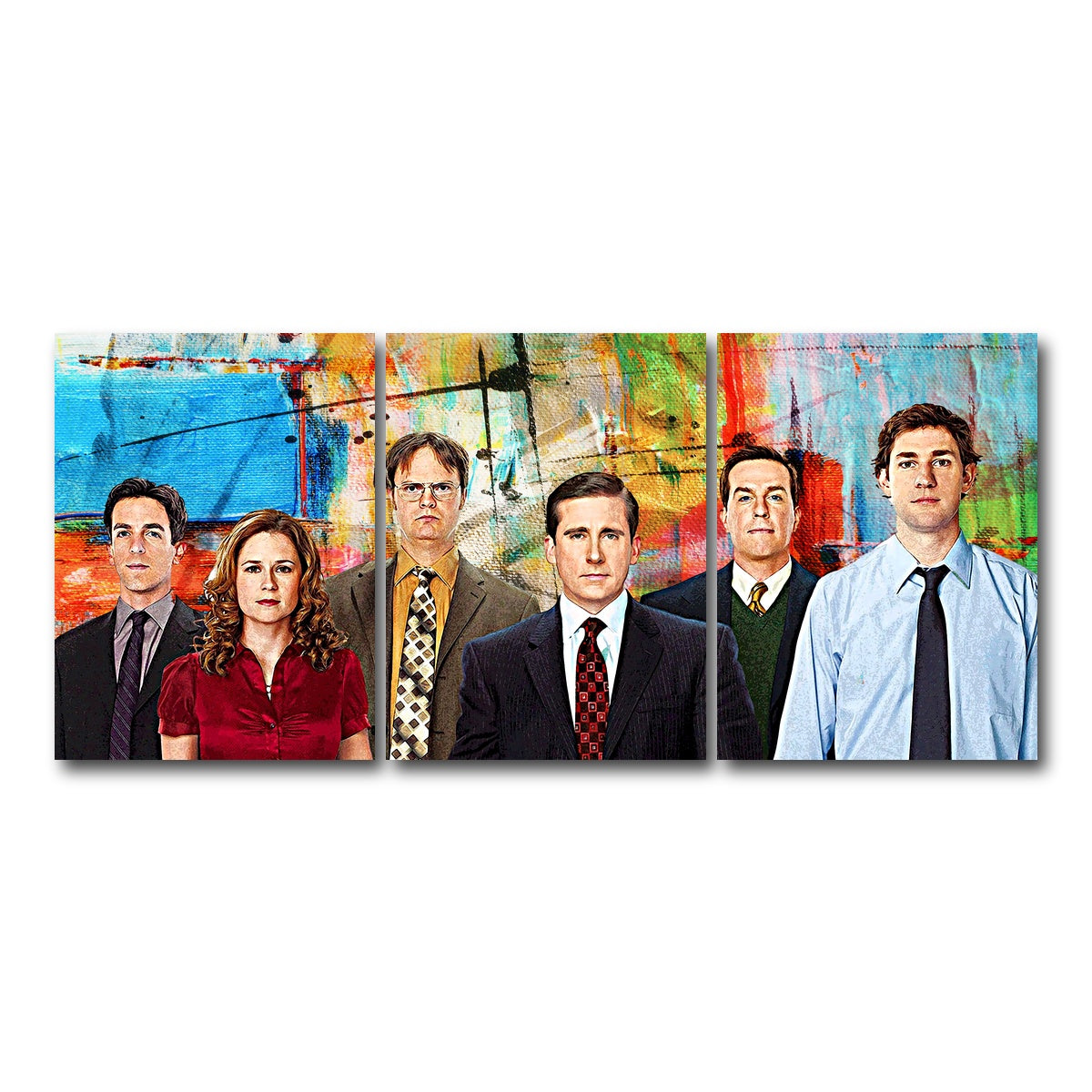 AUTO-MOCKUP WHITE | The Office | 3 Piece | Gallery Wrap Canvas | group=18x24