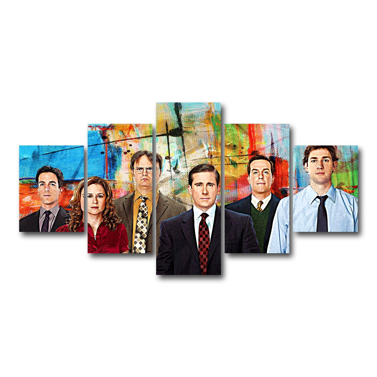 AUTO-MOCKUP WHITE | The Office | 5 Piece | Gallery Wrap Canvas | group=5_short