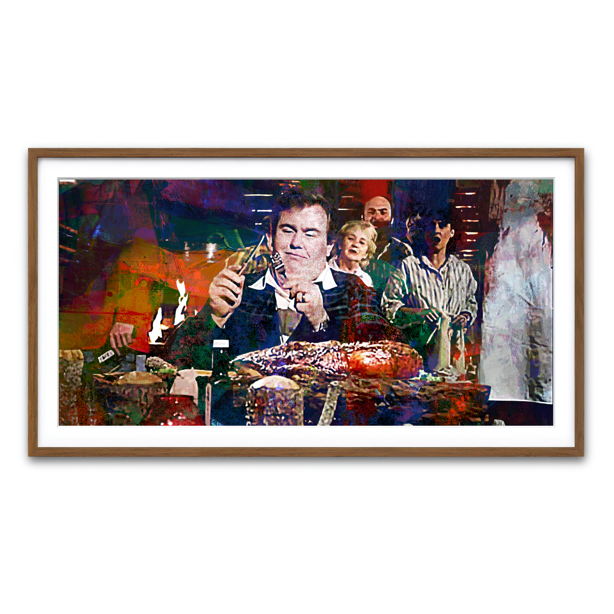 Framed Print 2x1 Walnut