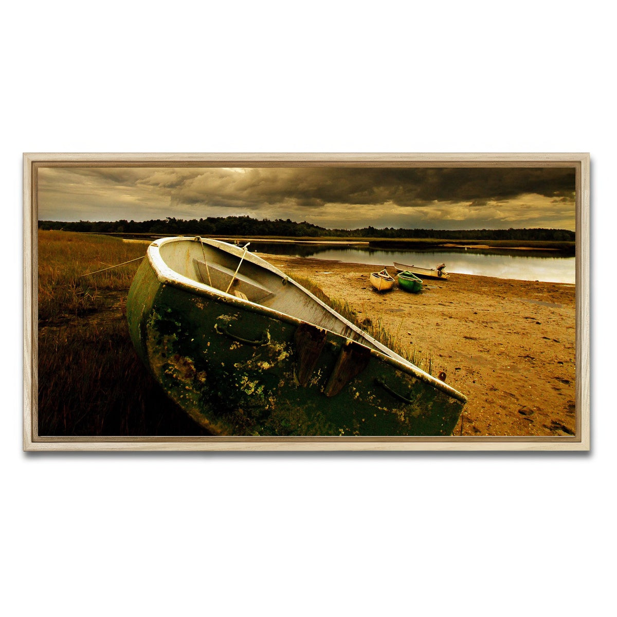 AUTO-MOCKUP WHITE | The Old Boat | 1 Piece | Natural Framed Canvas | group=2x1