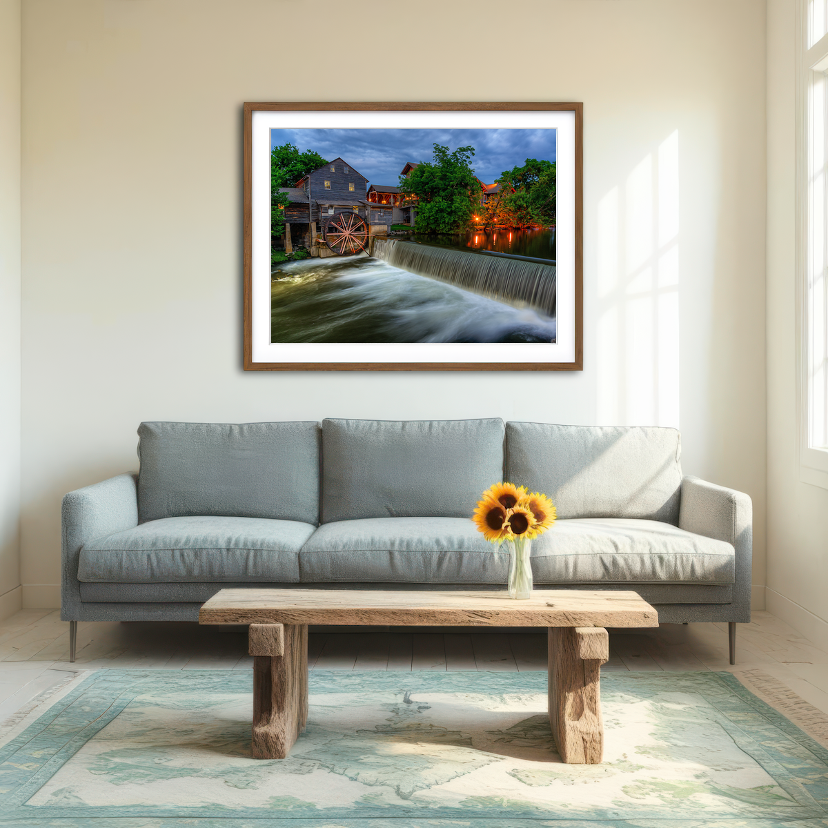 AUTO-MOCKUP ROOM | The Old Mill Wall Art