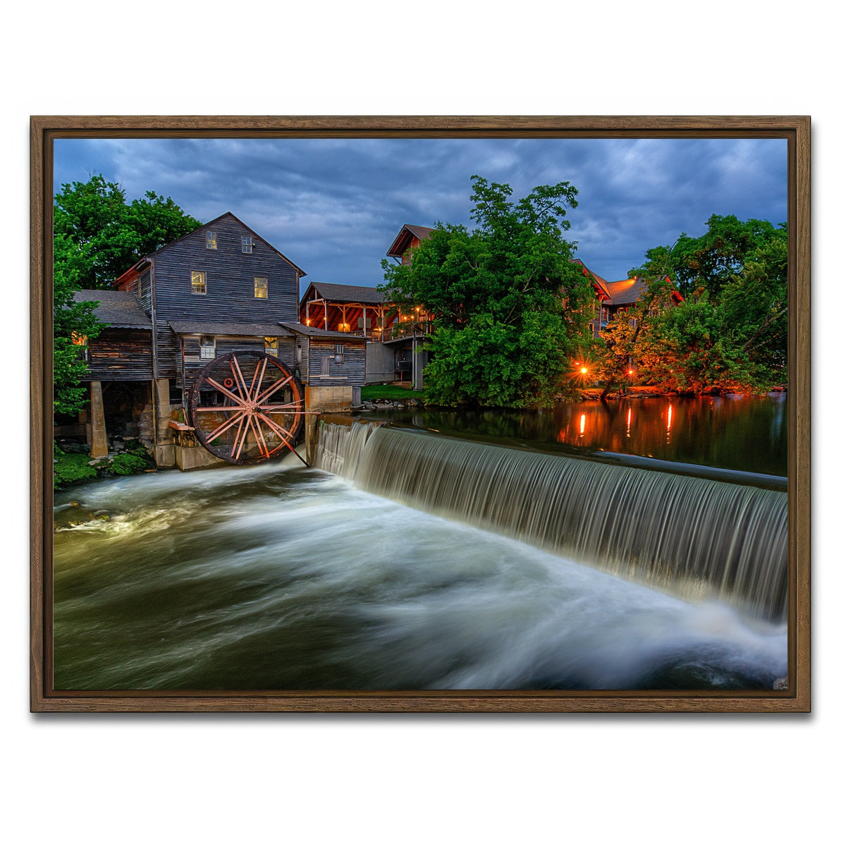 AUTO-MOCKUP WHITE | The Old Mill | 1 Piece | Walnut Framed Canvas | group=4x3