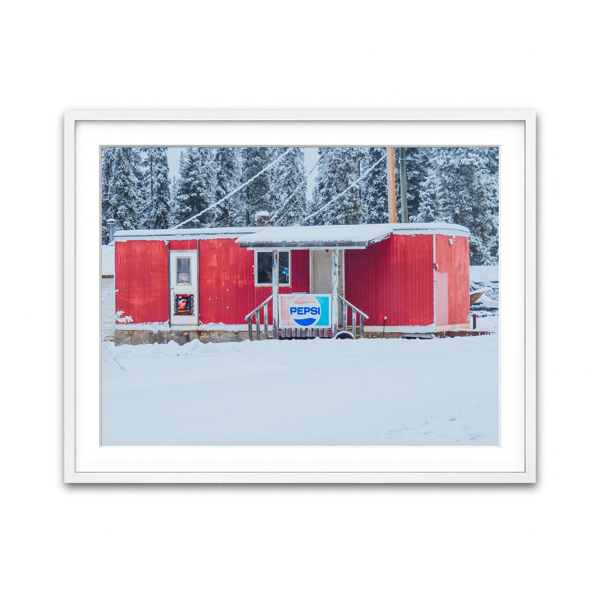 Framed Print 4x3 White
