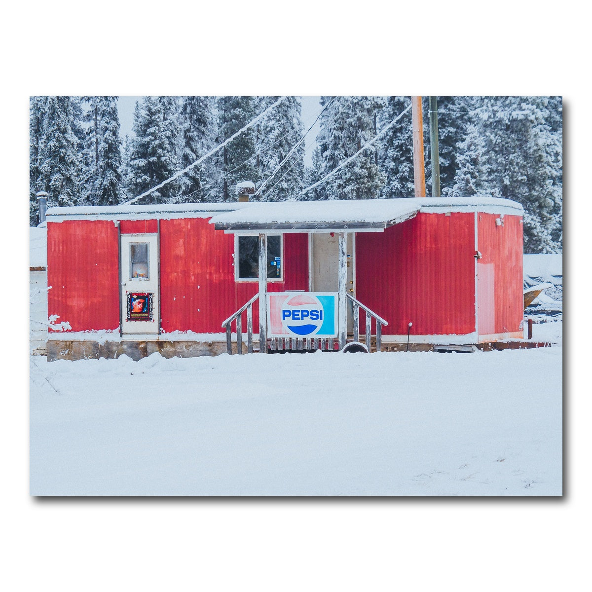 AUTO-MOCKUP WHITE | The Old Red Trailer | 1 Piece | Gallery Wrap Canvas | group=4x3