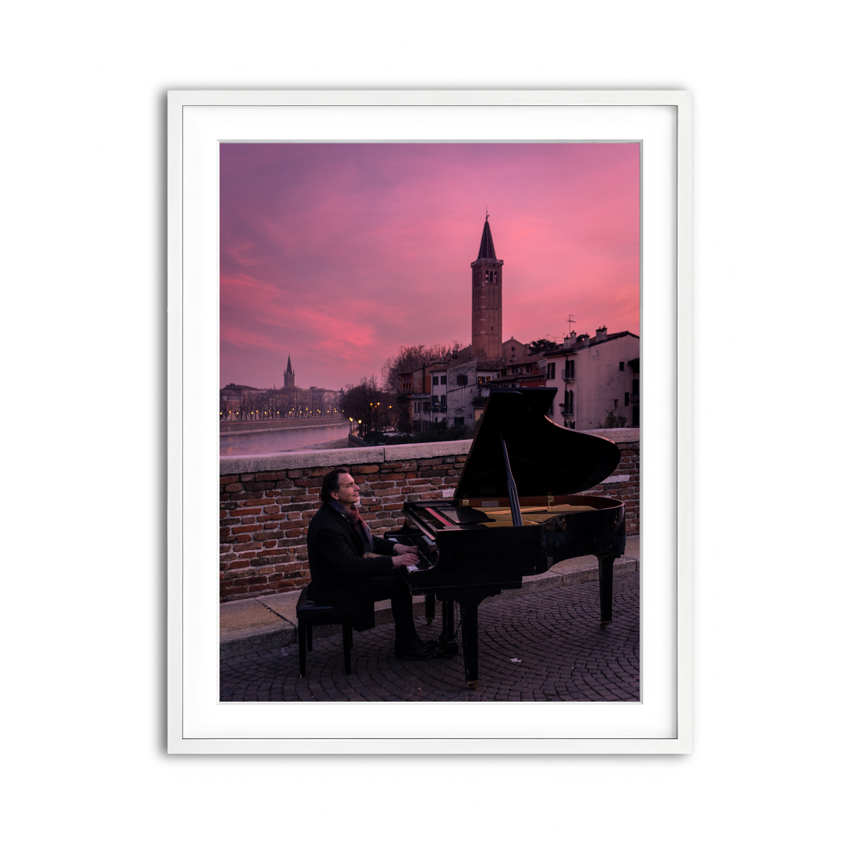 Framed Print 3x4 White