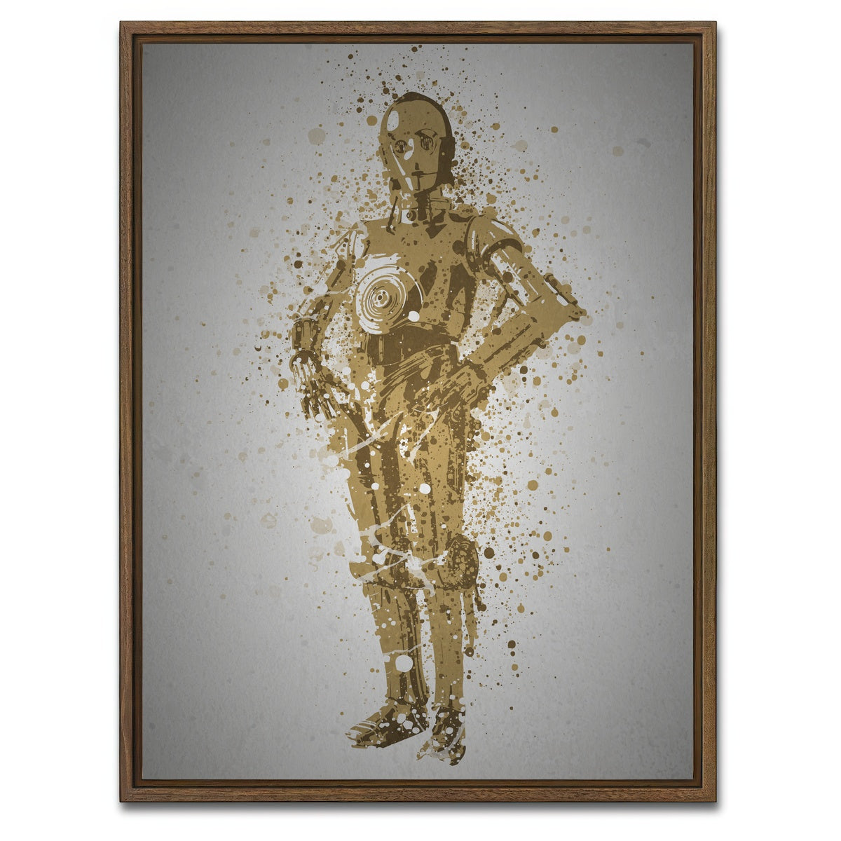 AUTO-MOCKUP WHITE | The Professor | 1 Piece | Walnut Framed Canvas | group=3x4