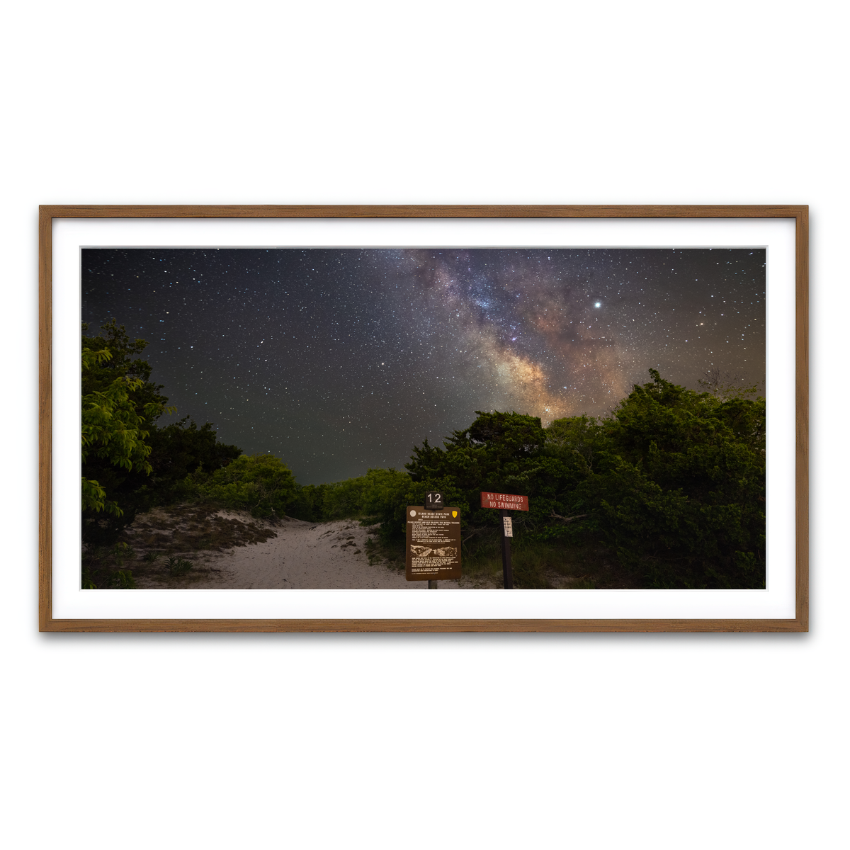 Framed Print 2x1 Walnut