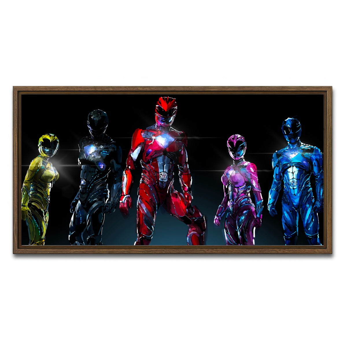 AUTO-MOCKUP WHITE | The Rangers | 1 Piece | Walnut Framed Canvas | group=2x1