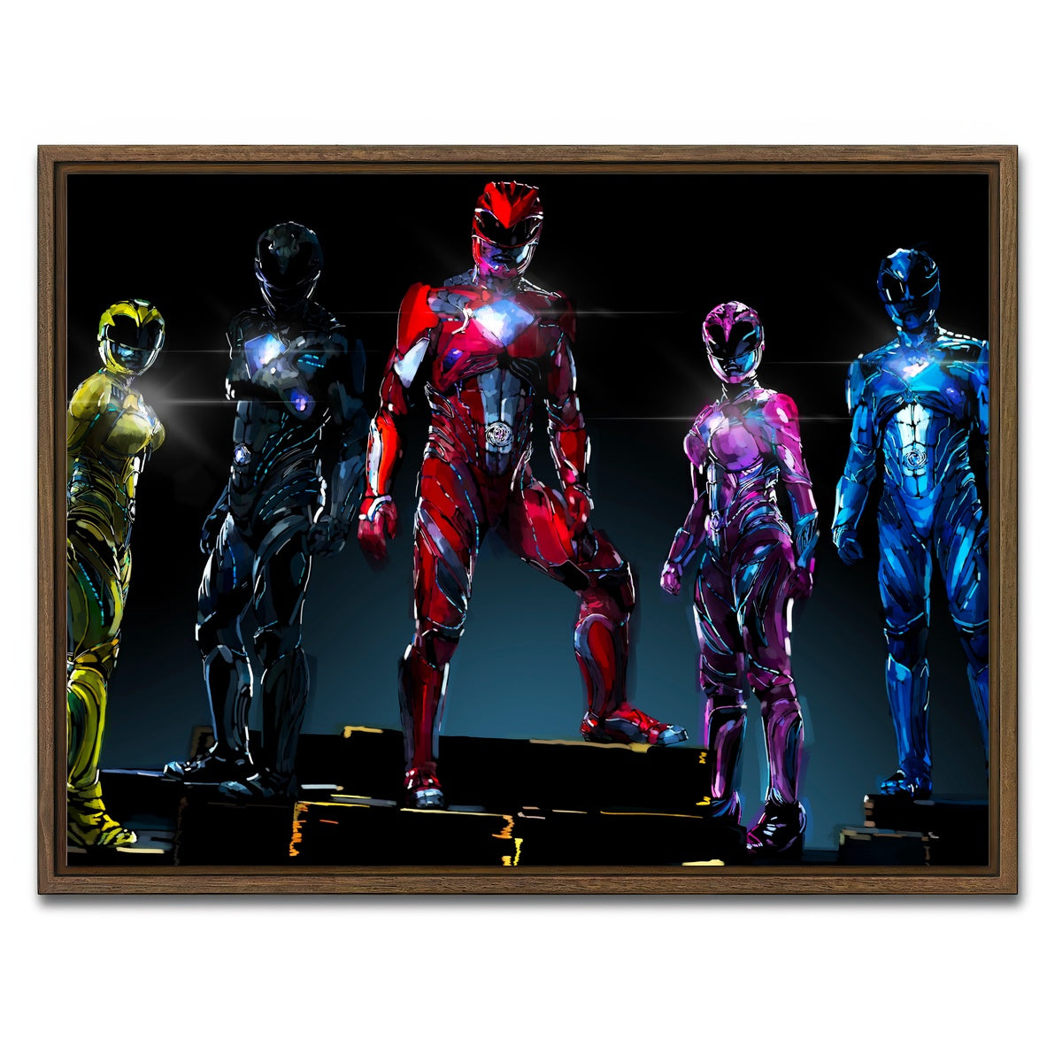 AUTO-MOCKUP WHITE | The Rangers | 1 Piece | Walnut Framed Canvas | group=4x3