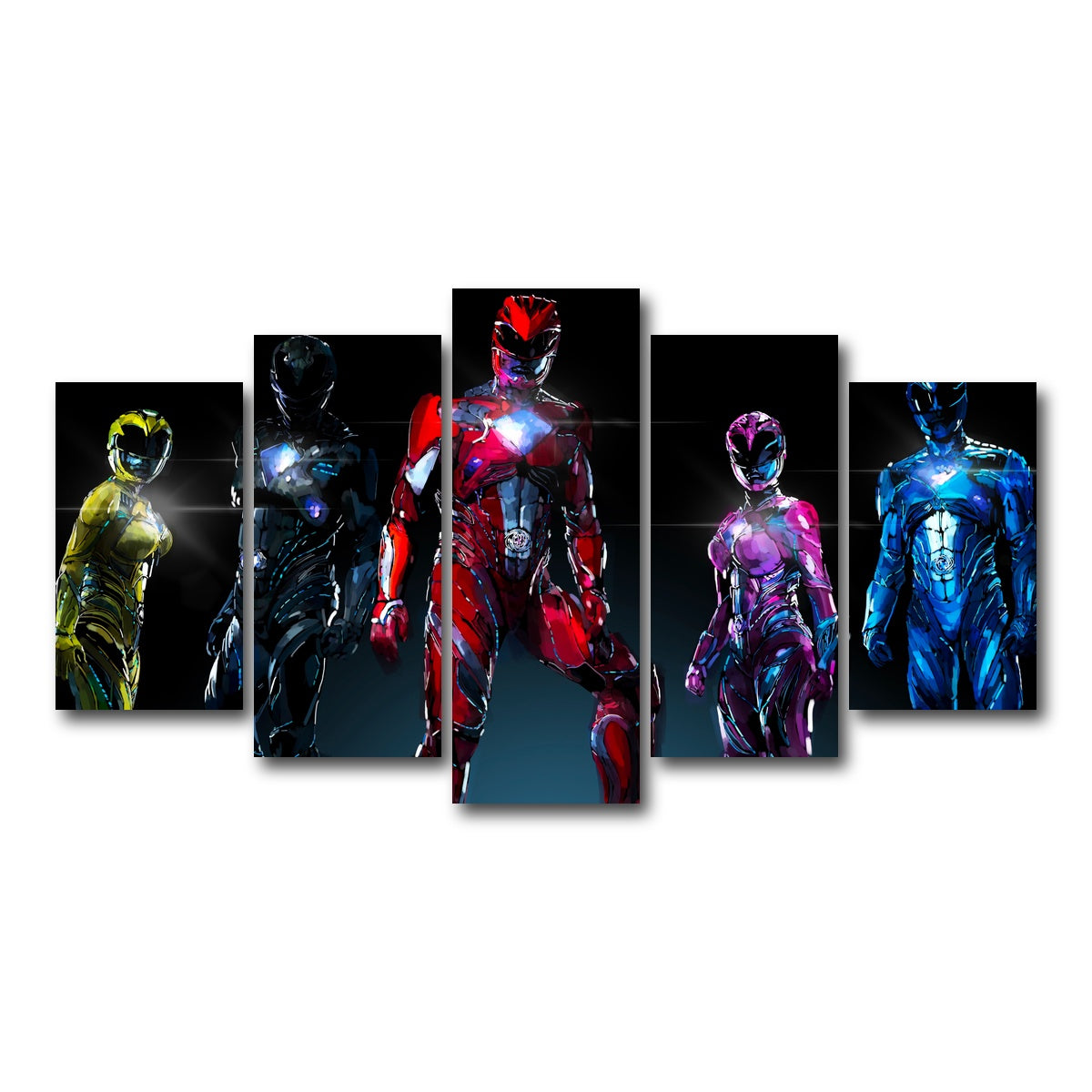 AUTO-MOCKUP WHITE | The Rangers | 5 Piece | Gallery Wrap Canvas | group=5_normal