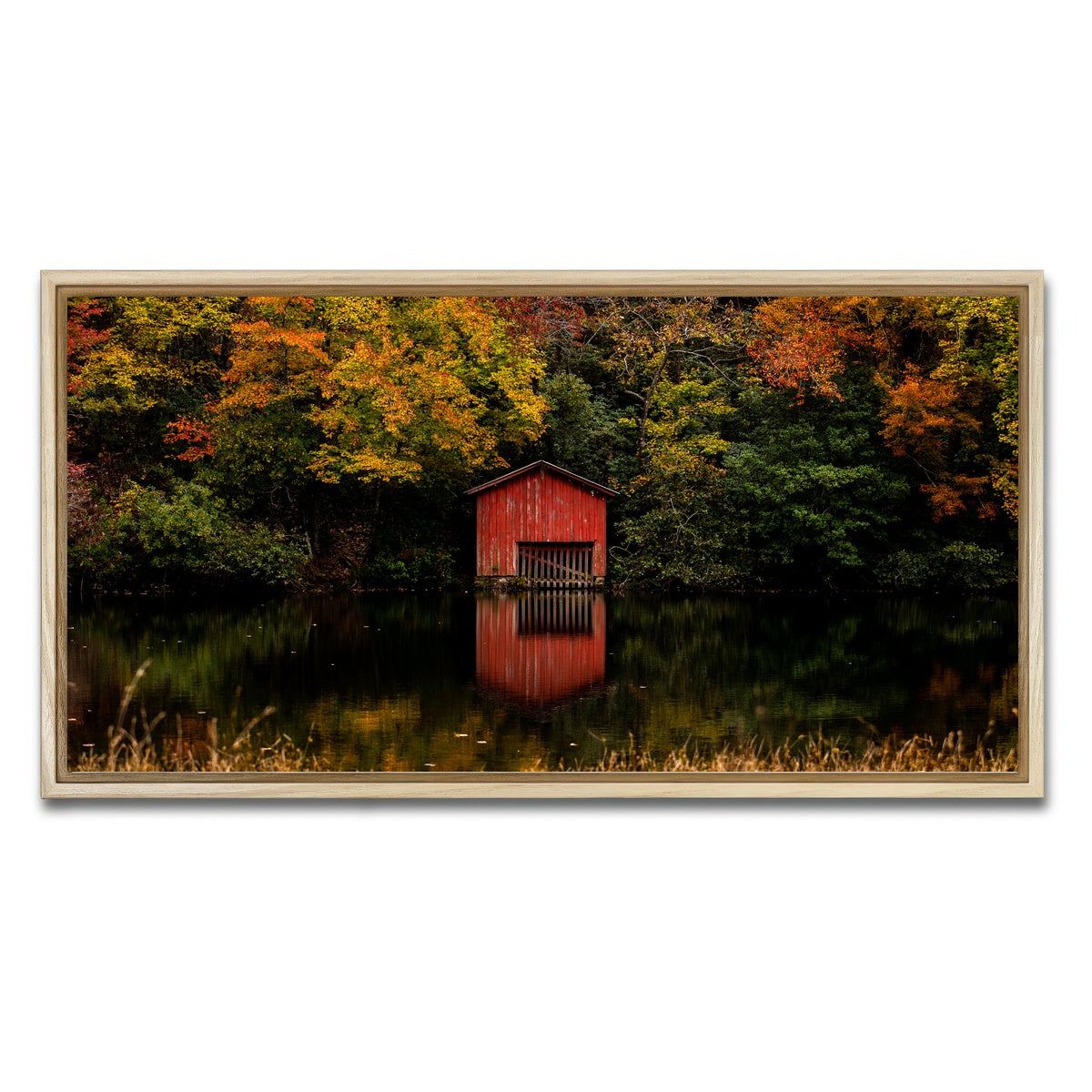 AUTO-MOCKUP WHITE | The Red Boat House | 1 Piece | Natural Framed Canvas | group=2x1