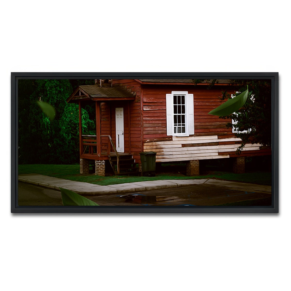 AUTO-MOCKUP WHITE | The Red House | 1 Piece | Black Framed Canvas | group=2x1