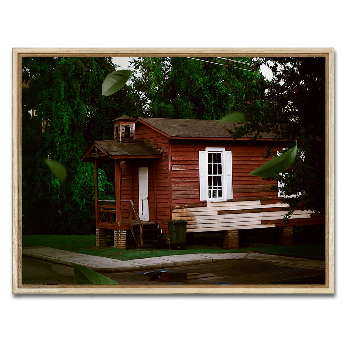 AUTO-MOCKUP WHITE | The Red House | 1 Piece | Natural Framed Canvas | group=4x3