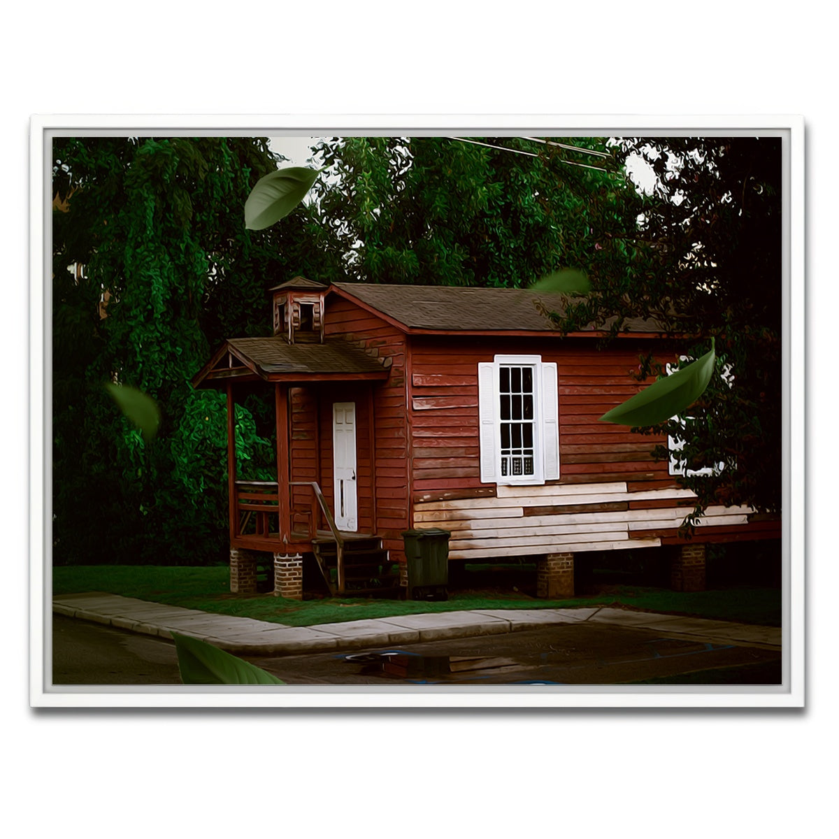 AUTO-MOCKUP WHITE | The Red House | 1 Piece | White Framed Canvas | group=4x3