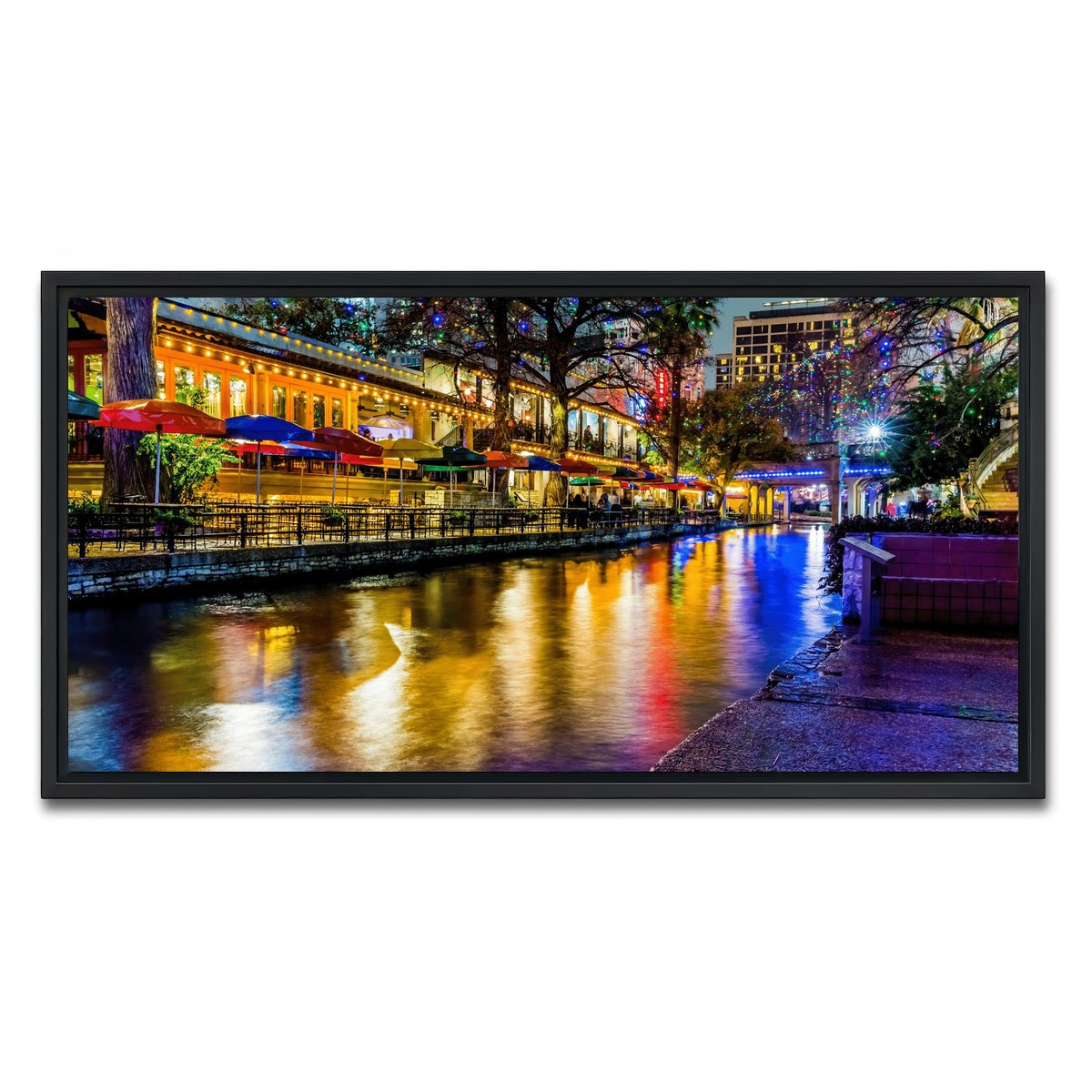 AUTO-MOCKUP WHITE | The Riverwalk | 1 Piece | Black Framed Canvas | group=2x1