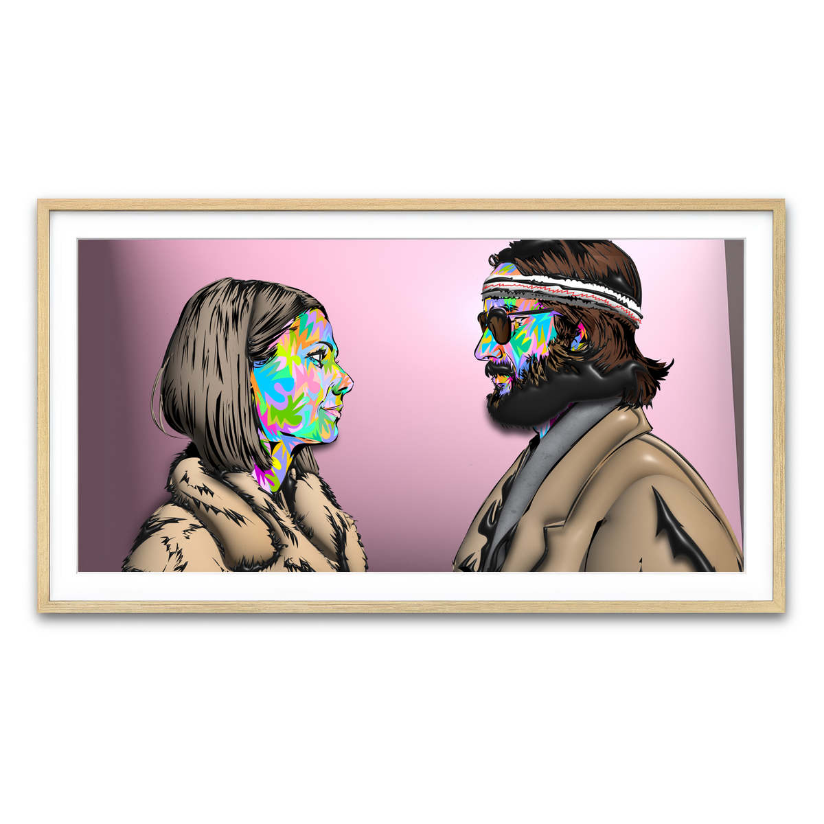 Framed Print 2x1 Natural