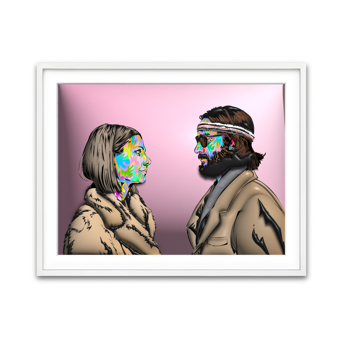 Framed Print 4x3 White