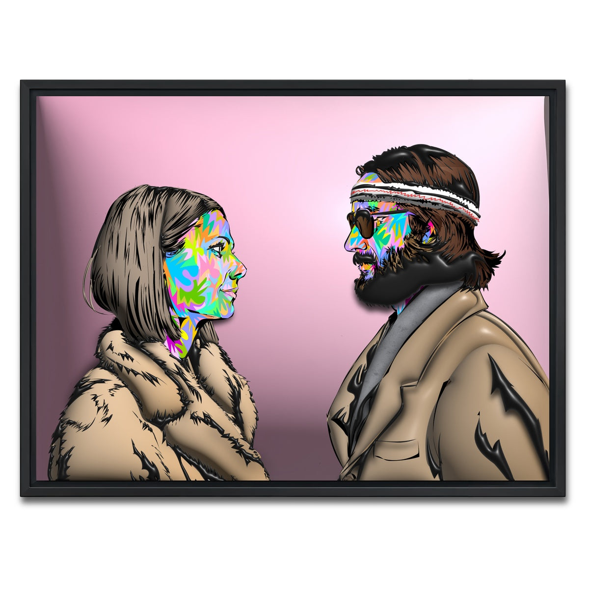 AUTO-MOCKUP WHITE | The Royal Tenenbaums | 1 Piece | Black Framed Canvas | group=4x3