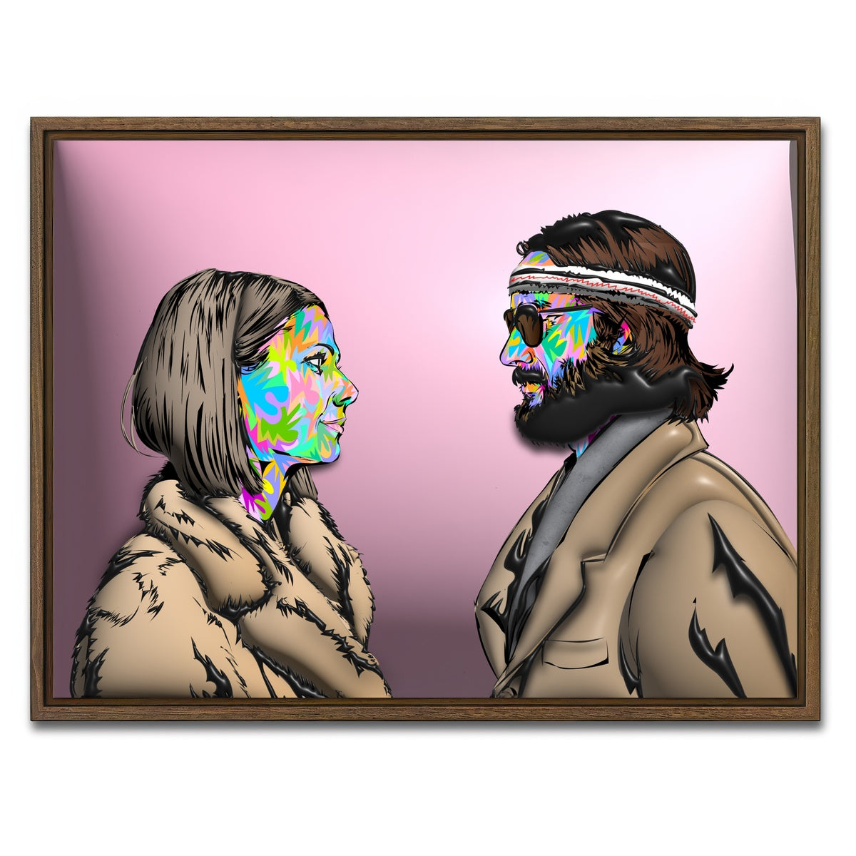 AUTO-MOCKUP WHITE | The Royal Tenenbaums | 1 Piece | Walnut Framed Canvas | group=4x3