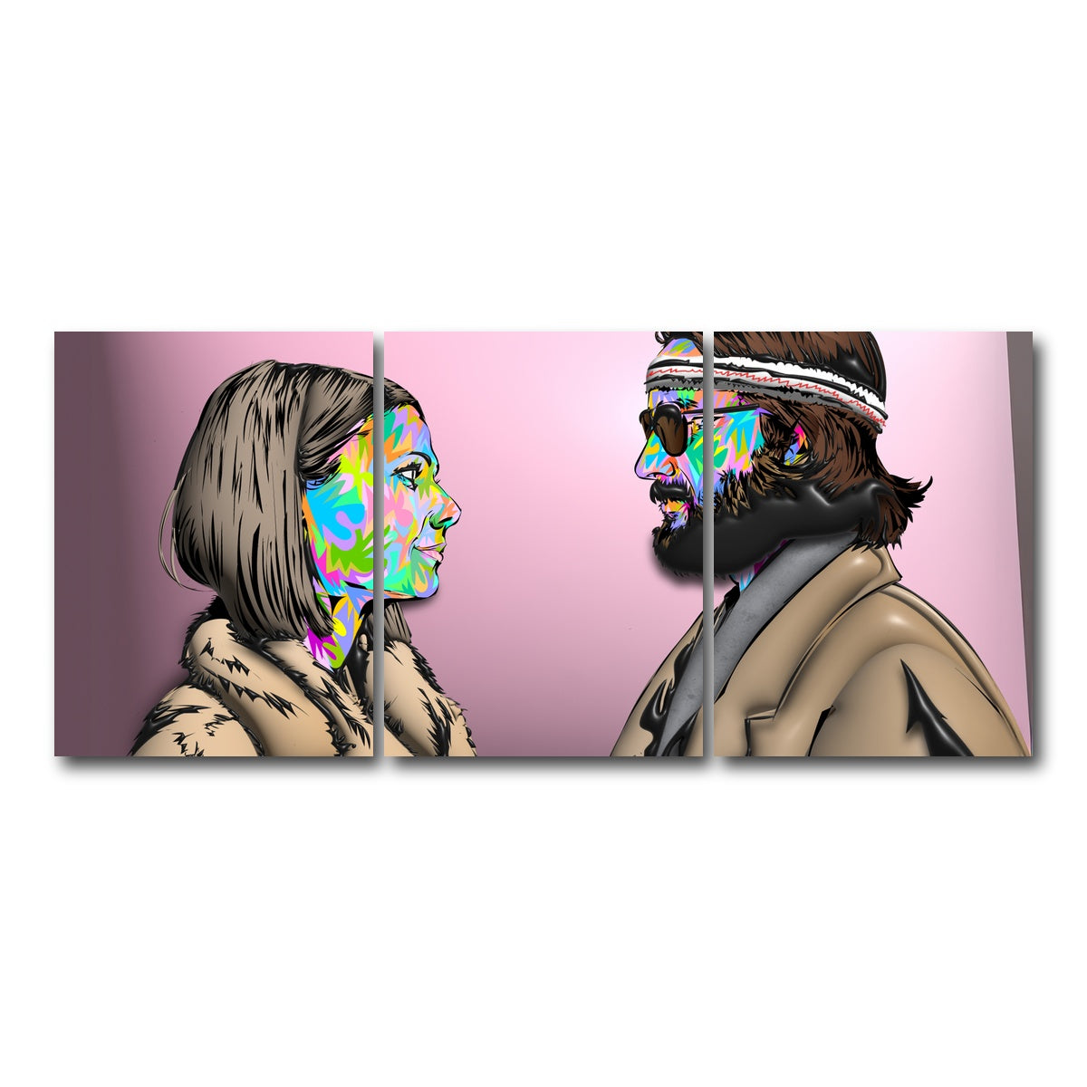 AUTO-MOCKUP WHITE | The Royal Tenenbaums | 3 Piece | Gallery Wrap Canvas | group=18x24