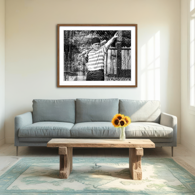 AUTO-MOCKUP ROOM | The Sandlot Grayscale Wall Art