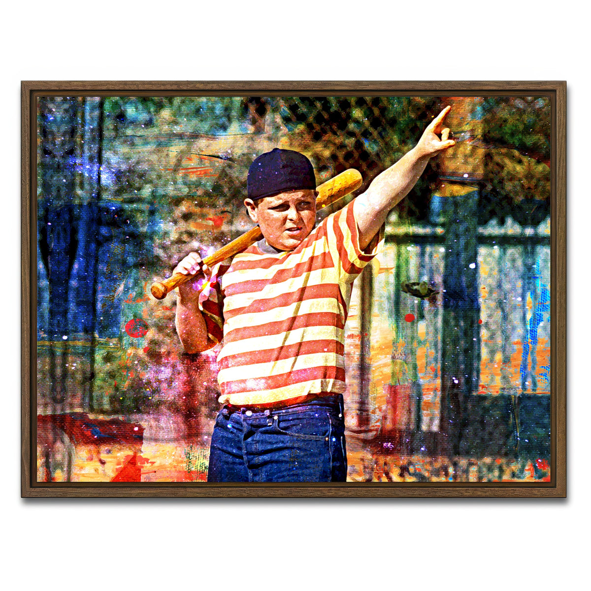AUTO-MOCKUP WHITE | The Sandlot | 1 Piece | Walnut Frame | group=4x3