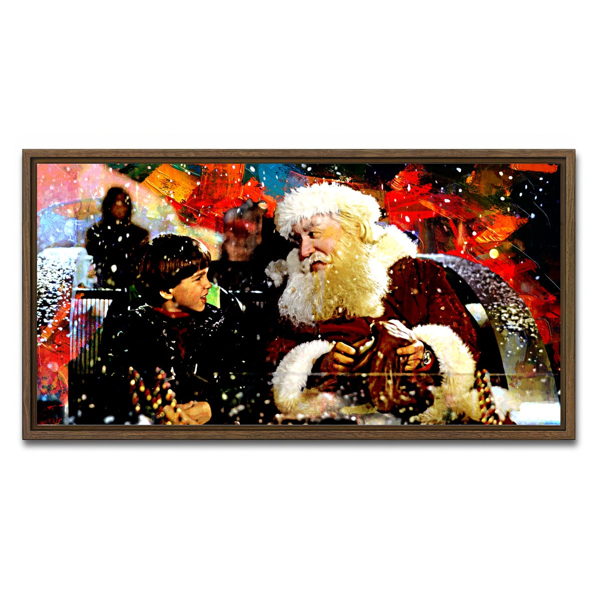 AUTO-MOCKUP WHITE | The Santa Clause | 1 Piece | Walnut Framed Canvas | group=2x1