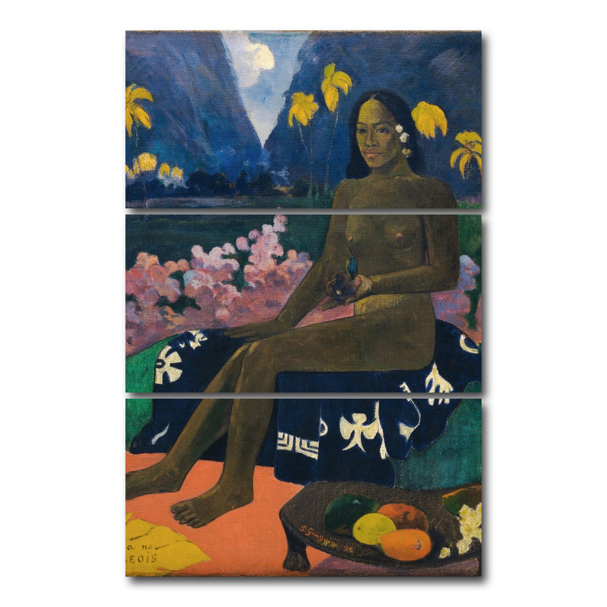 AUTO-MOCKUP WHITE | The Seed of the Areoi | 3 Piece | Gallery Wrap Canvas | group=12x24_stacked