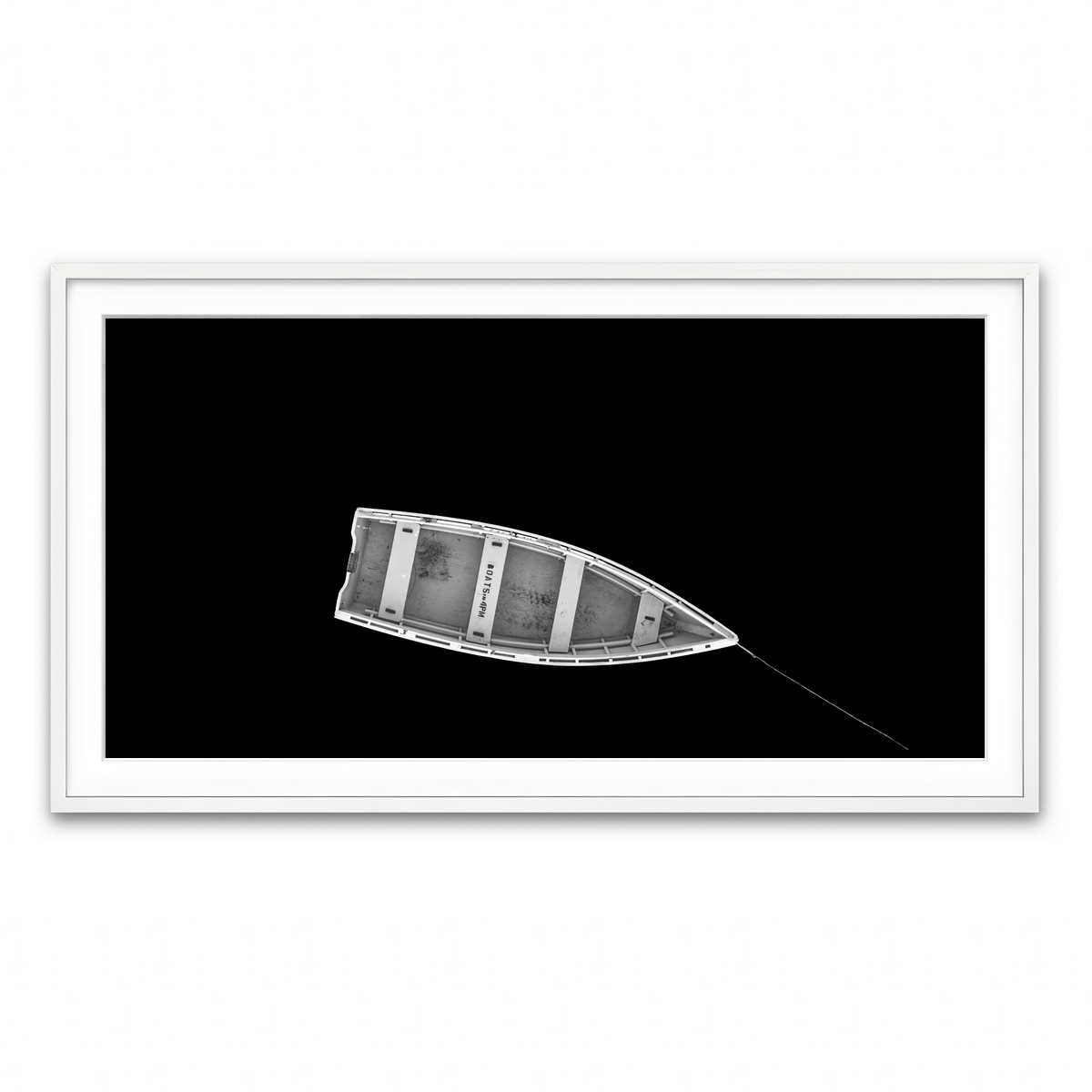 Framed Print 2x1 White