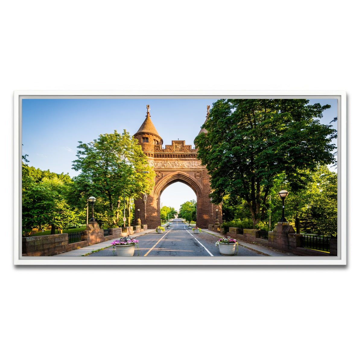 AUTO-MOCKUP WHITE | The Soldiers and Sailors Memorial Arch | 1 Piece | White Framed Canvas | group=2x1