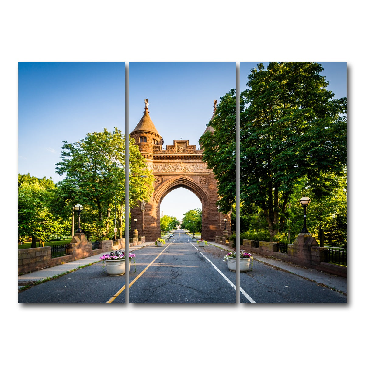 AUTO-MOCKUP WHITE | The Soldiers and Sailors Memorial Arch | 3 Piece | Gallery Wrap Canvas | group=8x18