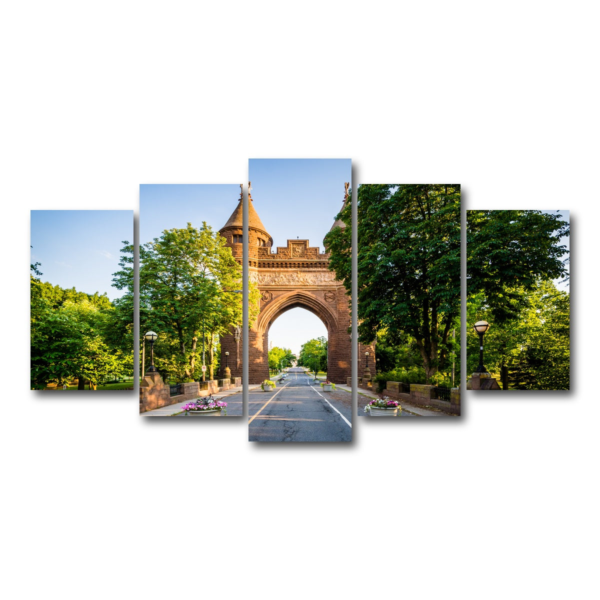 AUTO-MOCKUP WHITE | The Soldiers and Sailors Memorial Arch | 5 Piece | Gallery Wrap Canvas | group=5_normal