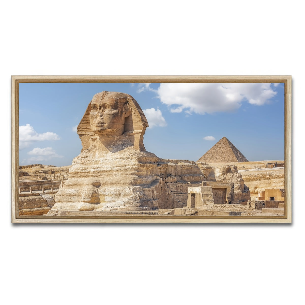 AUTO-MOCKUP WHITE | The Sphinx | 1 Piece | Natural Framed Canvas | group=2x1