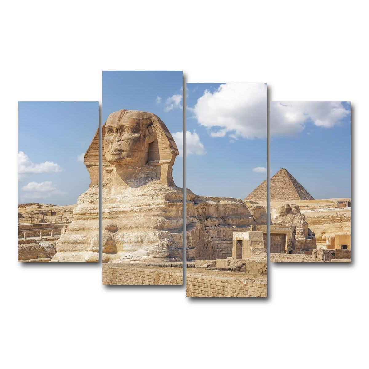 AUTO-MOCKUP WHITE | The Sphinx | 4 Piece | Gallery Wrap Canvas | group=4_short