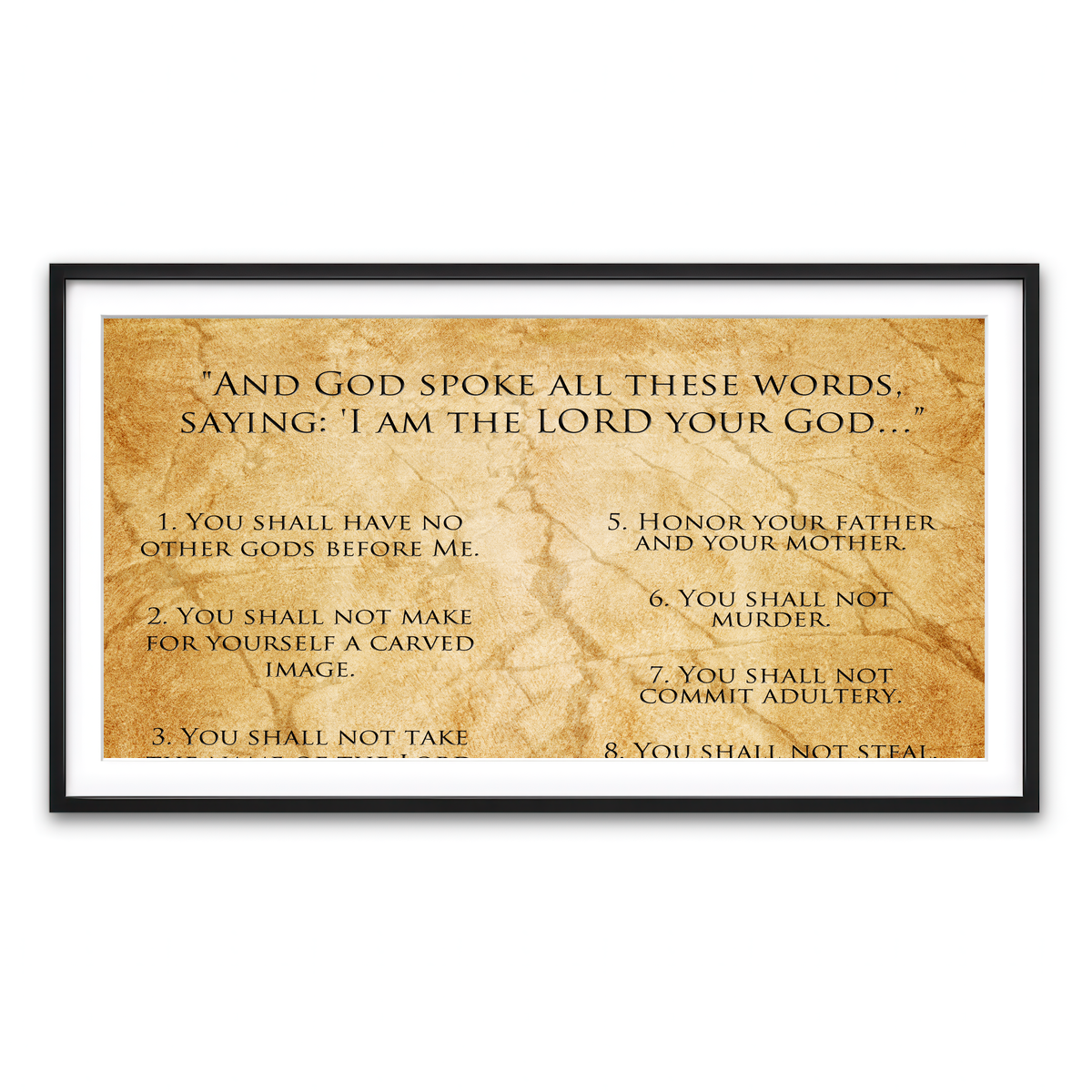 Framed Print 2x1 Black