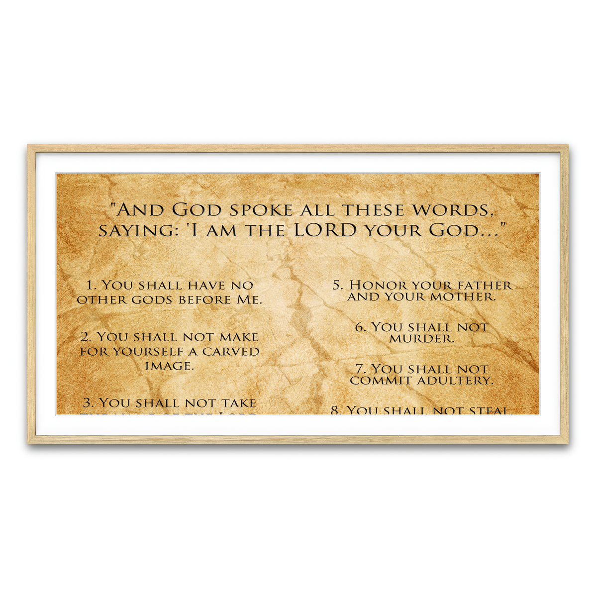 Framed Print 2x1 Natural