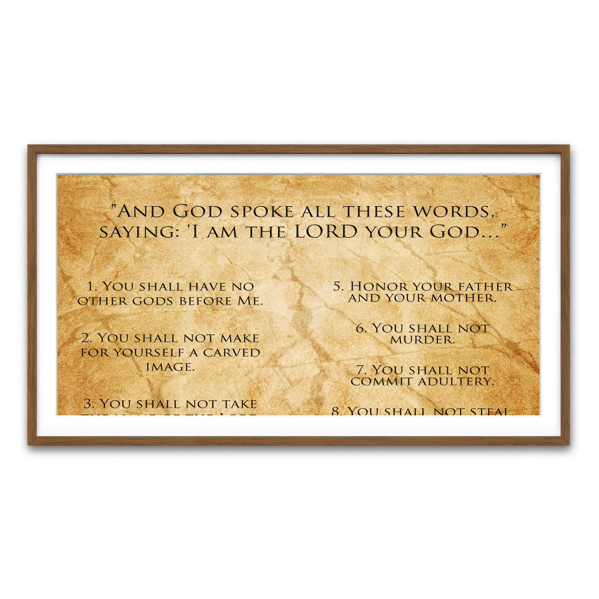 Framed Print 2x1 Walnut