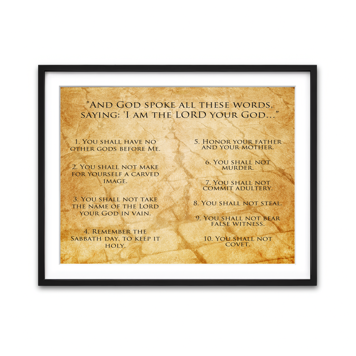 Framed Print 4x3 Black