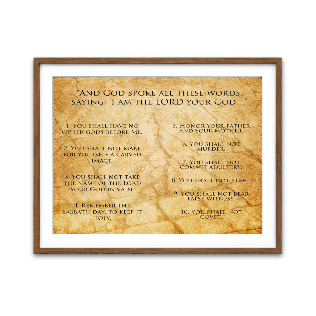 Framed Print 4x3 Walnut