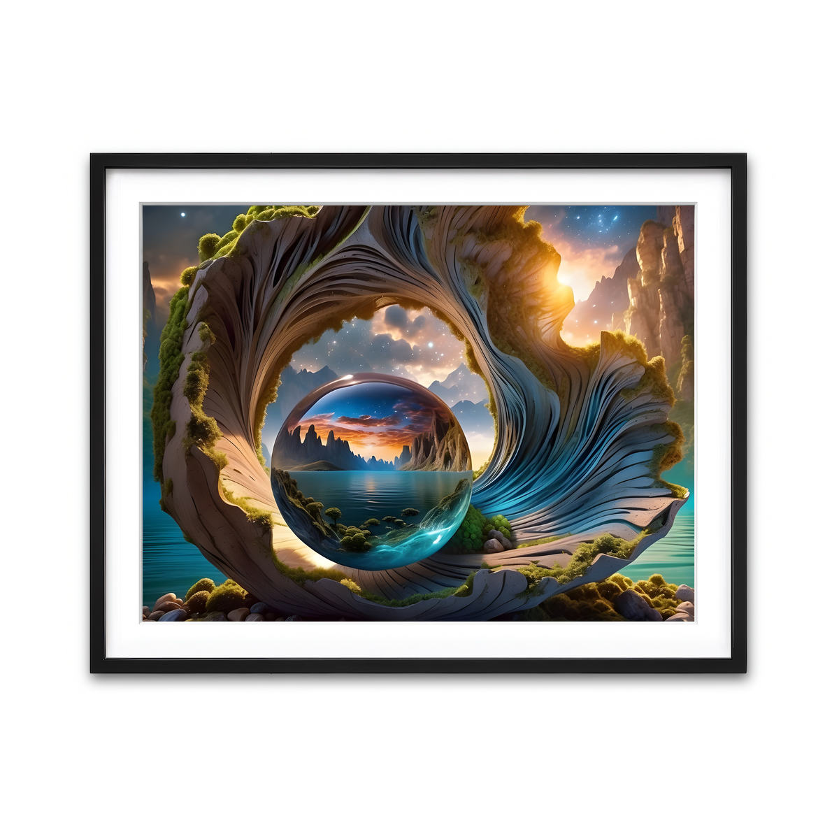 Framed Print 4x3 Black